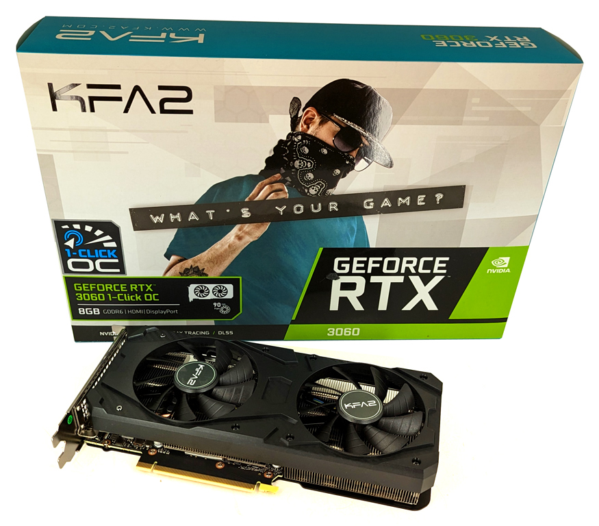 KFA2 GeForce RTX 3060 mit 8 GB im Test.