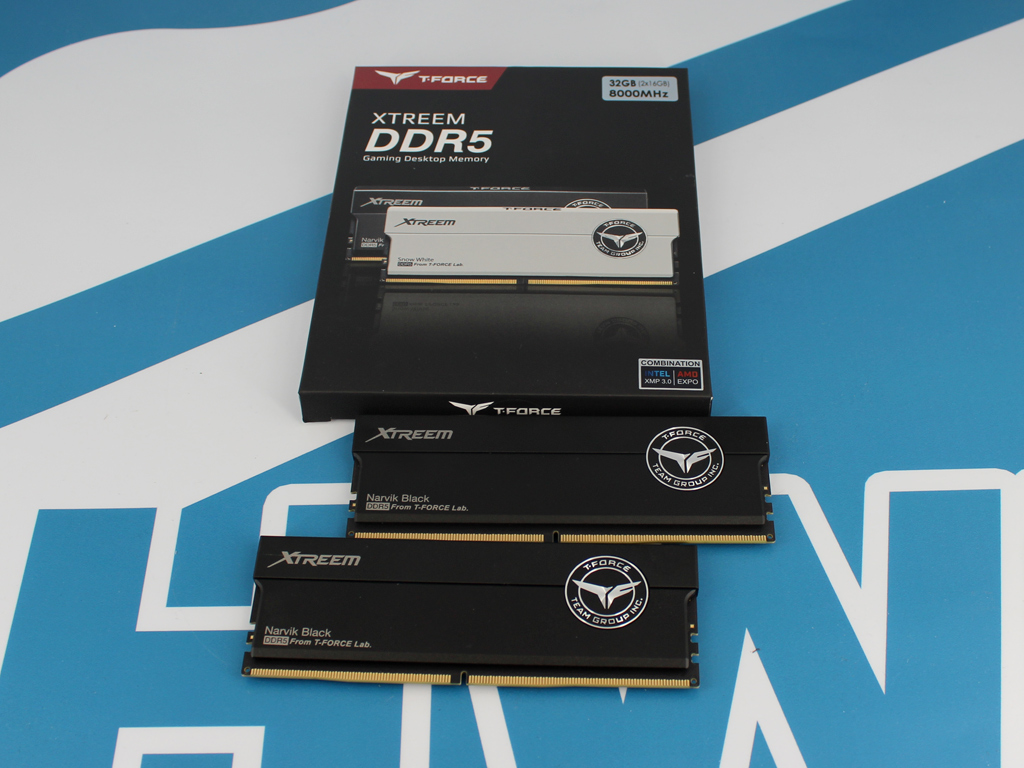 Der T-FORCE XTREEM DDR5-8000 bietet hohe Taktraten ohne Overclocking.