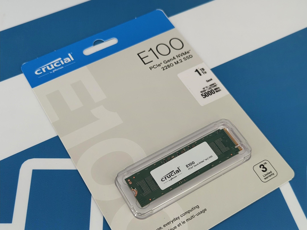 Entry-Level mit QLC: Crucial E100 mit 1 TB