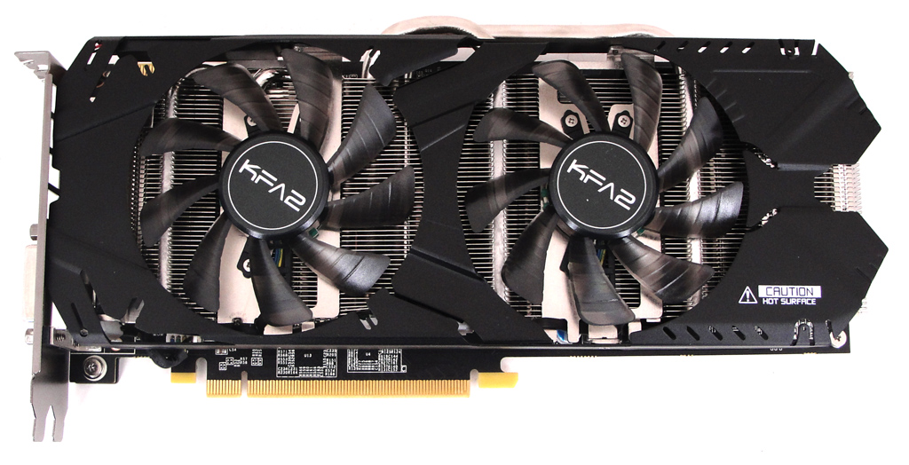 Die KFA2 GeForce GTX 970 EXOC Sniper Edition mit eigener Kühllösung.