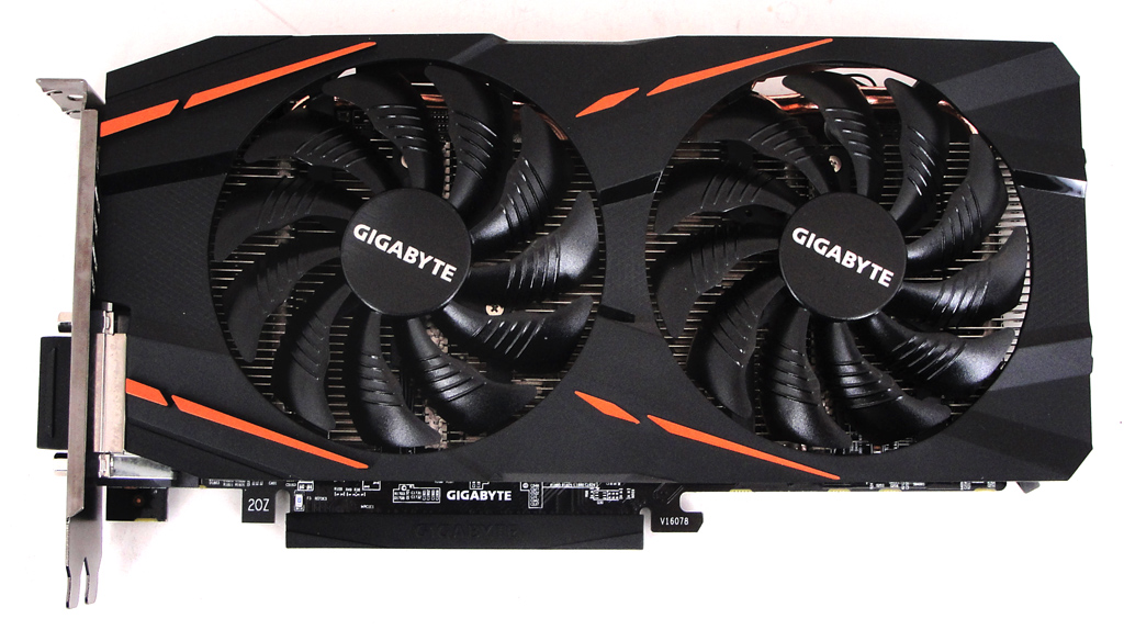 Die Gigabyte Radeon RX 480 G1 Gaming 4G im eleganten Design.