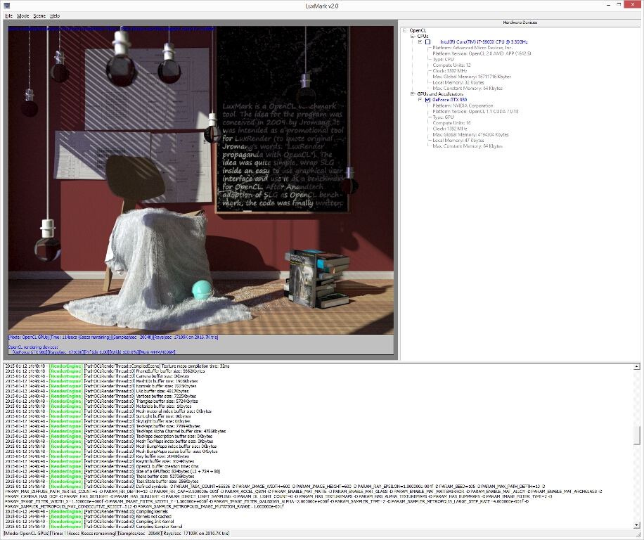 LuxMark Benchmark in Aktion