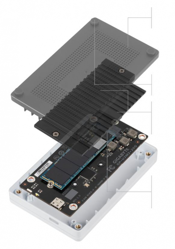 VISION DRIVE SSD Aufbau (Bildquelle: Gigabyte)