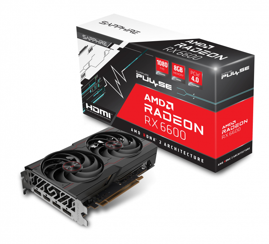 Sapphire PULSE AMD Radeon RX 6600 Grafikkarte