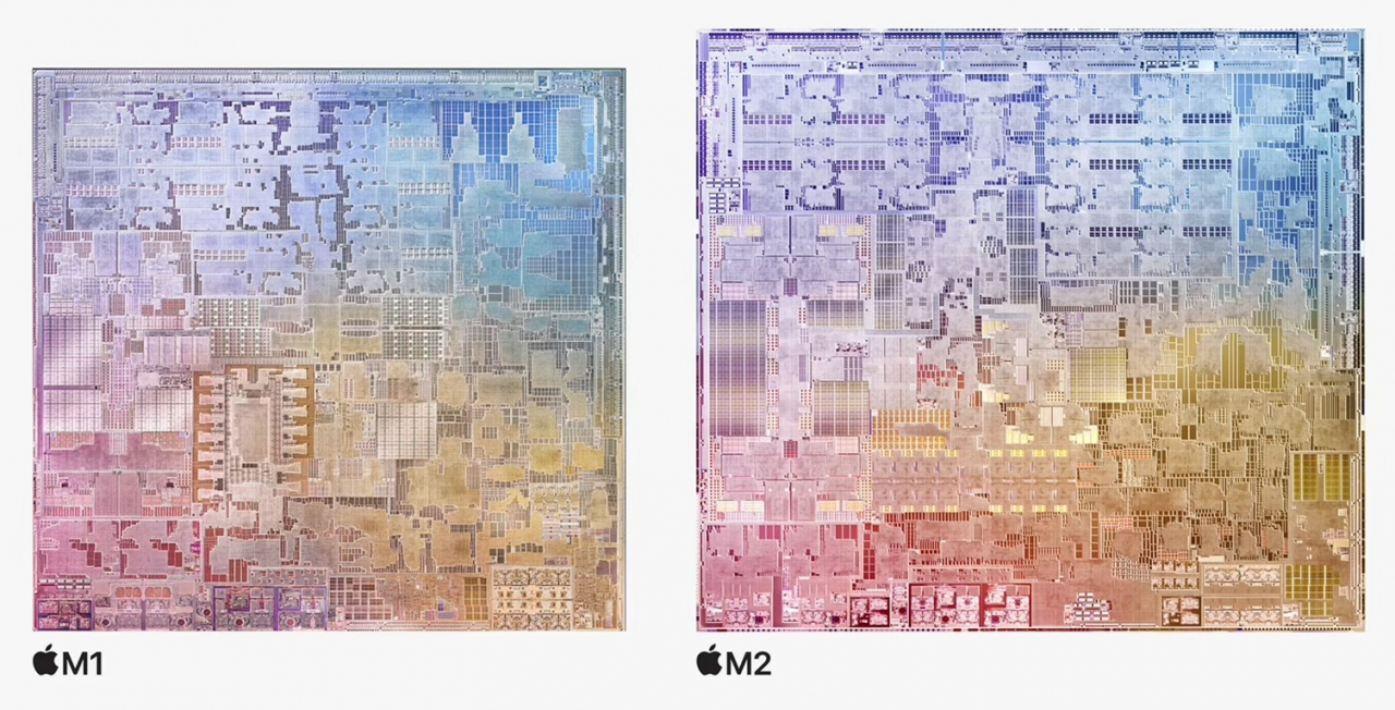 Der M2 Chip wird mit verbesserter 5 Nanometer Technologie der zweiten Generation gefertigt.