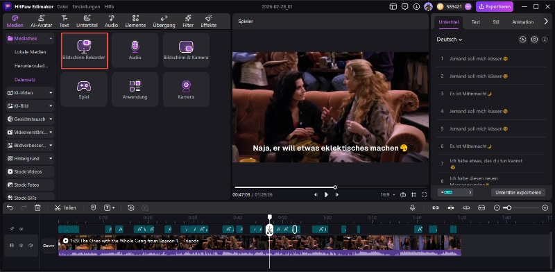 HitPaw Edimakor herunterladen und öffnen.